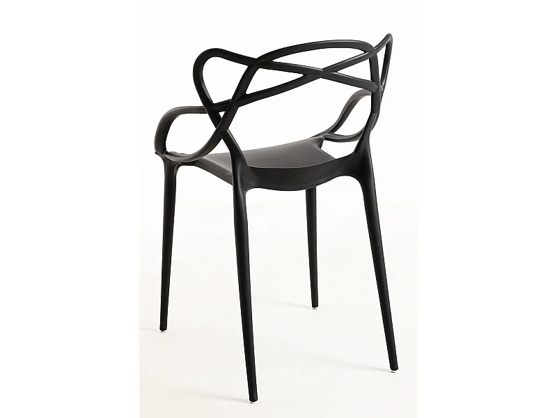 Packs Sillas Jardín - Pack 4 Sillas Lowa - Negro