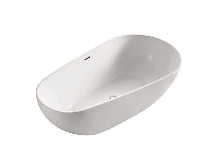 SERENA - BAIGNOIRE ILOT - Baignoire Design et Confortable - Ovale et Arrondie - Acrylique - 170 cm