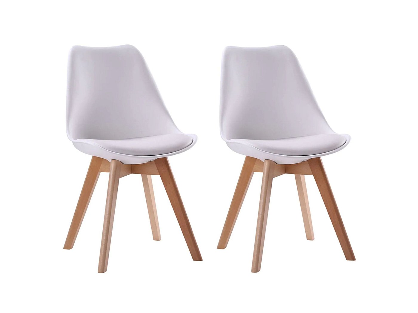 Lot De 2 Coussins De Chaise Rayés Bleus – Nicola Spring – Rembourrés