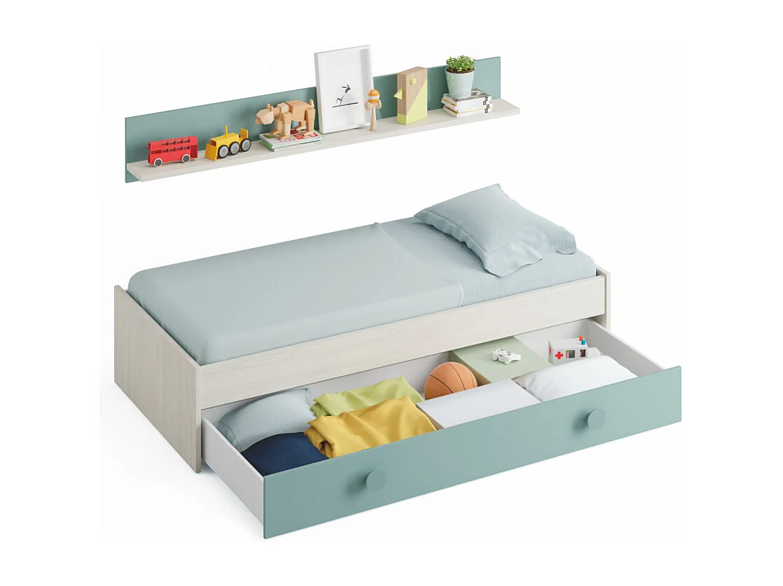 Cama nido juvenil con estante Enjoy