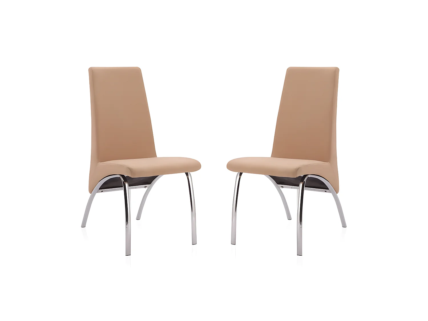 Pack 2 sillas de comedor Lise Tex Beige