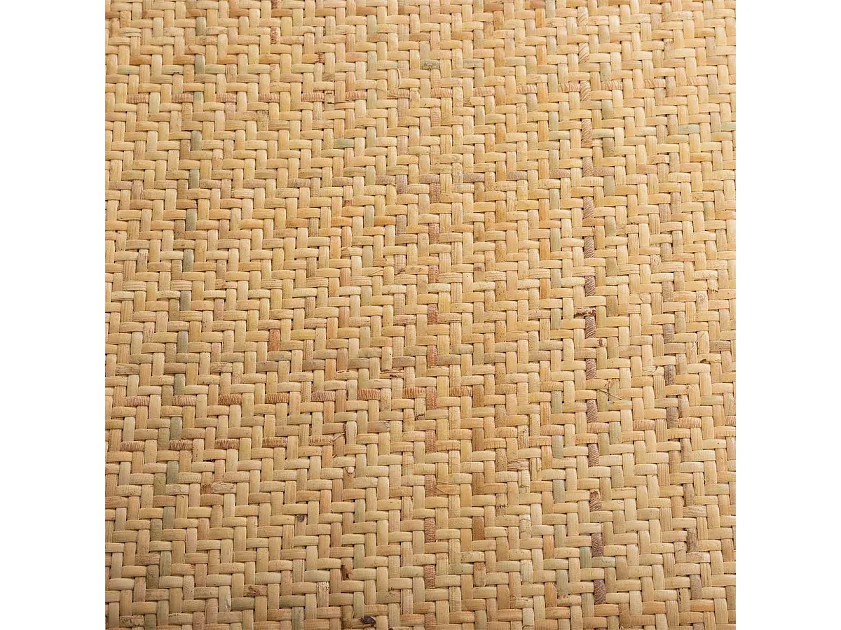 Pack de 2 sillas de comedor Provenza madera sostenible y ratán natural claro Adec