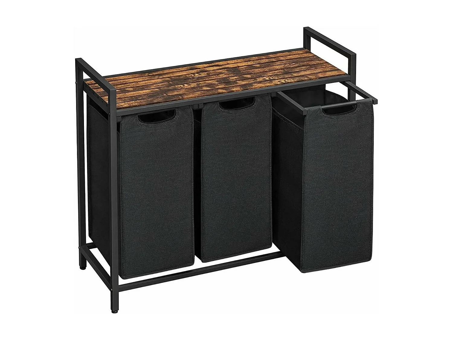 Bac à Linge avec 3 Compartiments de 38L