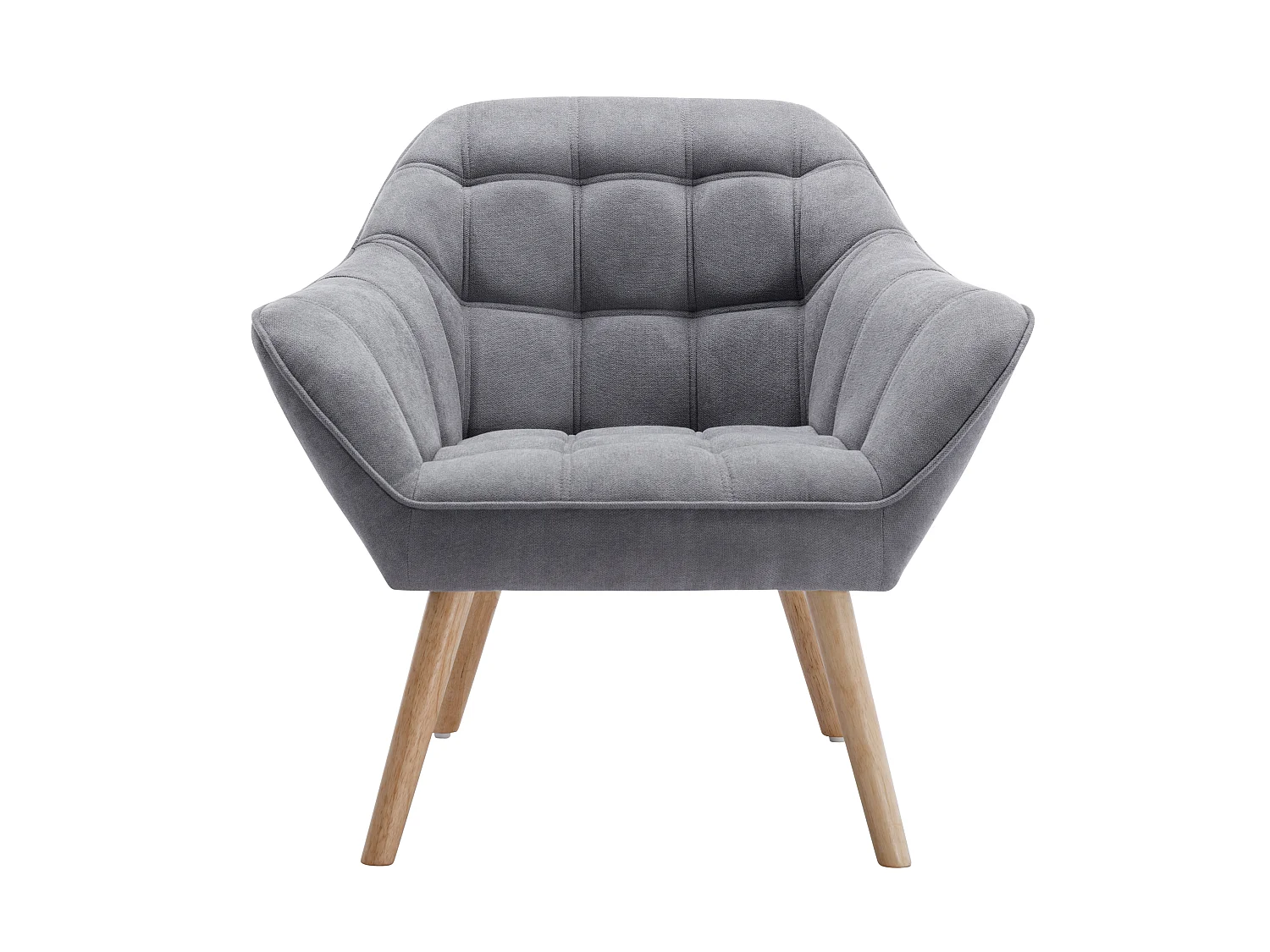 2-seters sofa og lenestol i grått stoff CASERTA