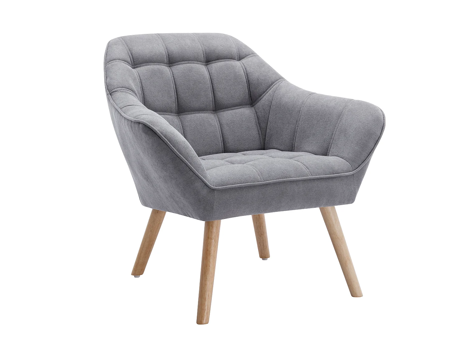 2-seters sofa og lenestol i grått stoff CASERTA