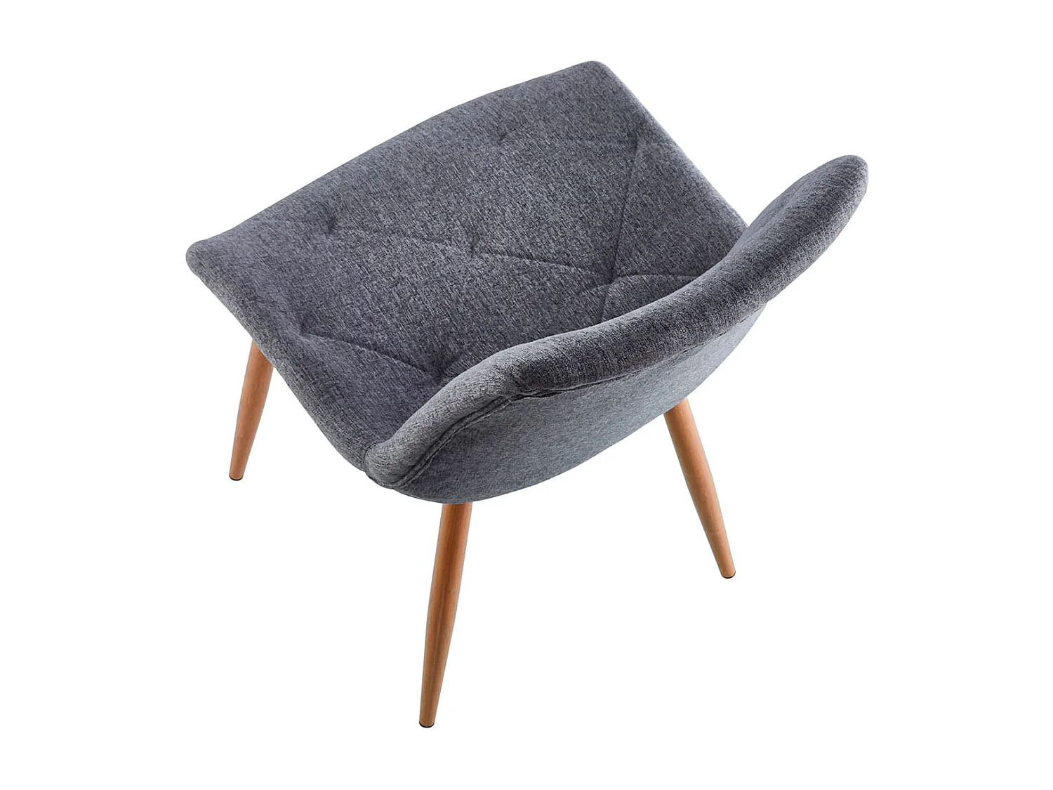 Pack de 4 sillas Marlene tejido tapizado gris/oak Adec