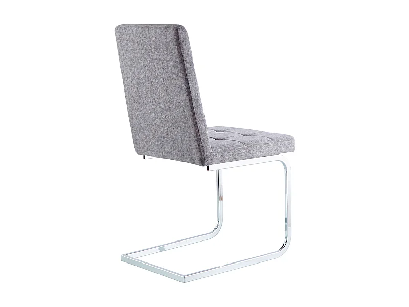 Pack de 4 sillas de comedor Vanity tejido gris Adec