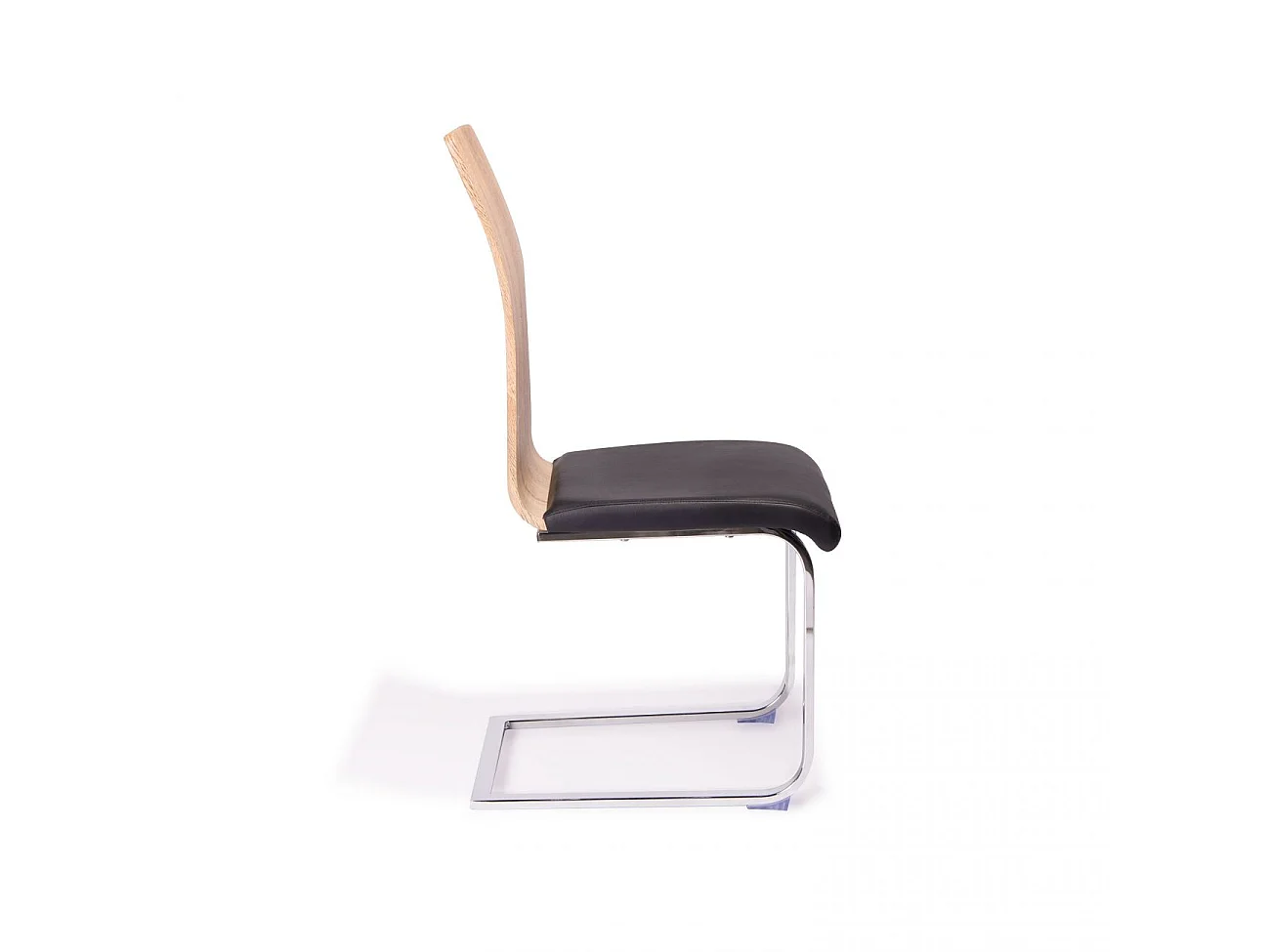 Pack 4 sillas de comedor en madera y negro 50x39,5 cm Sensei Madera - Negro Sensei
