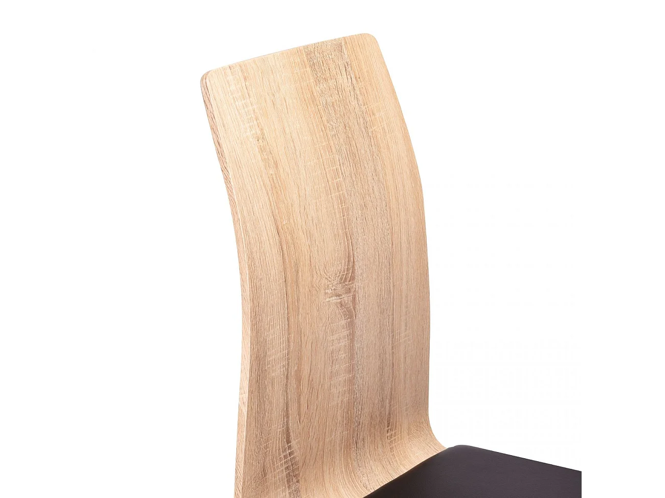 Pack 4 sillas de comedor en madera y negro 50x39,5 cm Sensei Madera - Negro Sensei