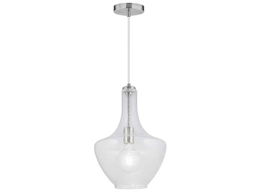 Vente en ligne en lampe de verre LAOS nickel satiné de ALEMAR