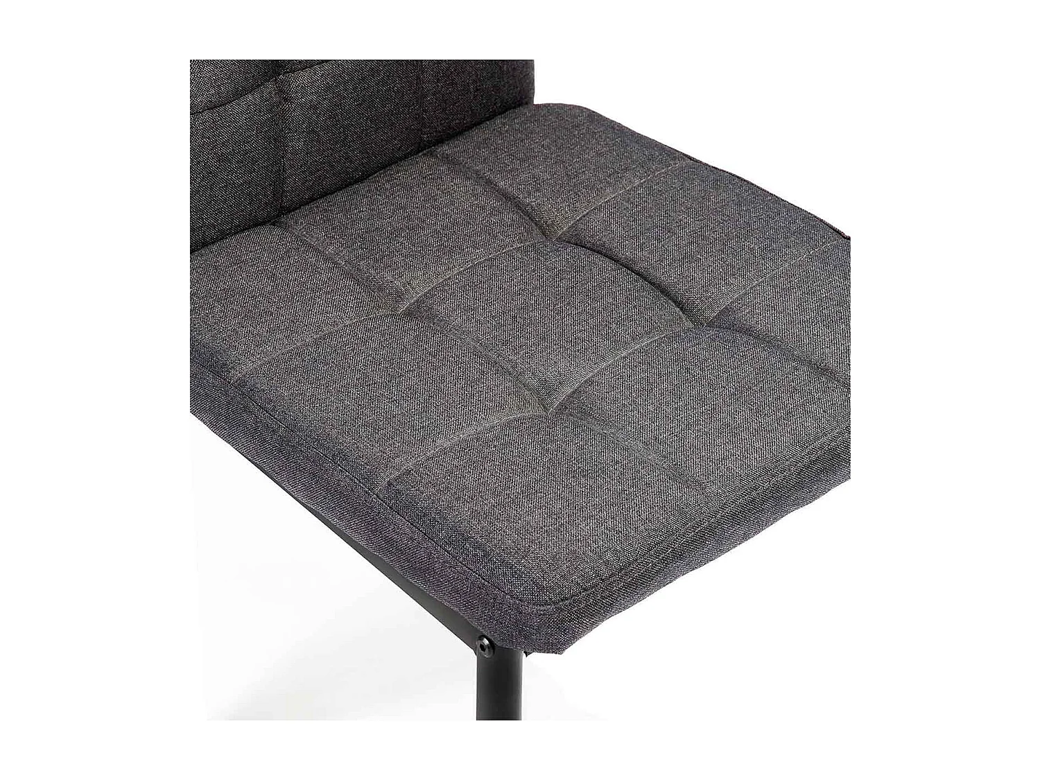 Pack de 6 sillas Zuni tela gris 96x41x48 cm