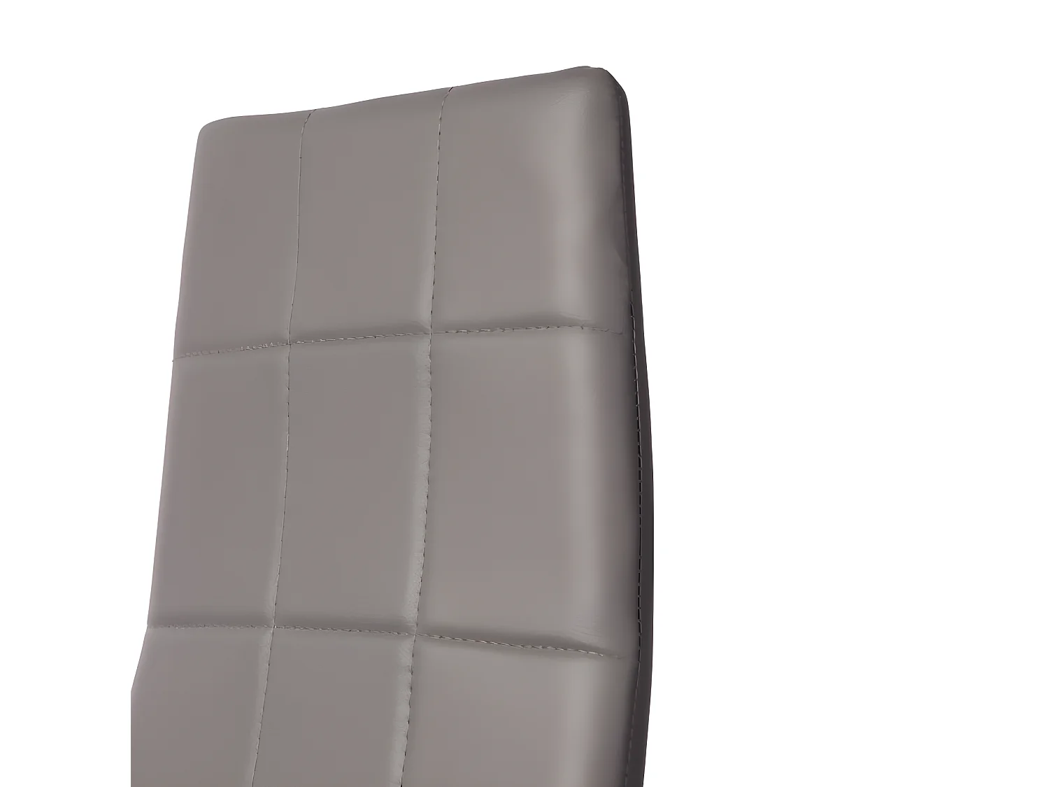 Pack 4 sillas comedor Laia símil piel gris 98x43x44 cm Adec