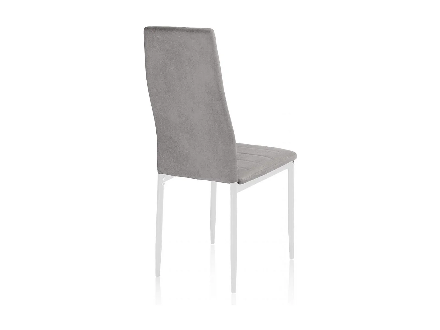 Pack 6 sillas de comedor Yuri Gris oscuro–Blanco