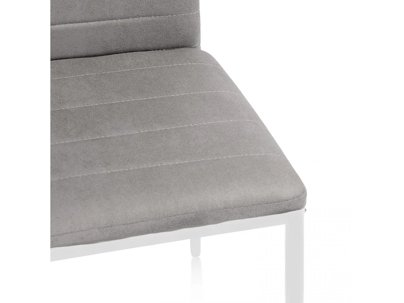 Pack 6 sillas de comedor Yuri Gris oscuro–Blanco