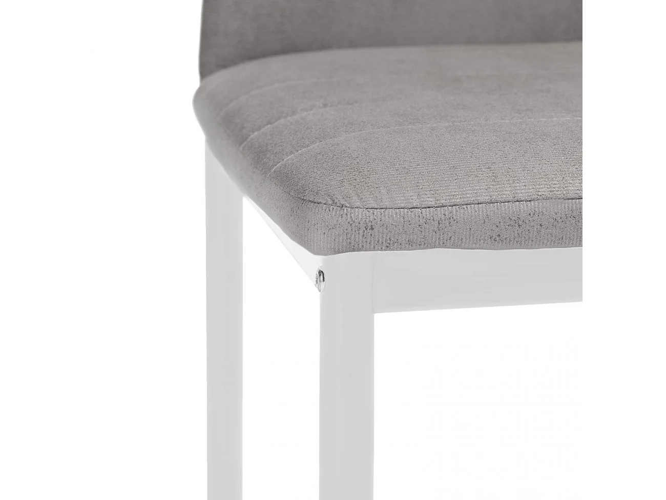 Pack 6 sillas de comedor Yuri Gris oscuro–Blanco