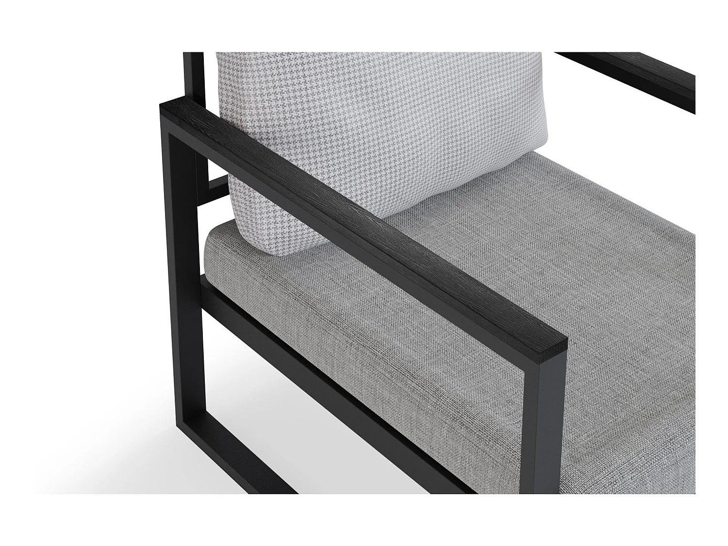 Fauteuil de jardin Anthracite-Gris 74x65x75