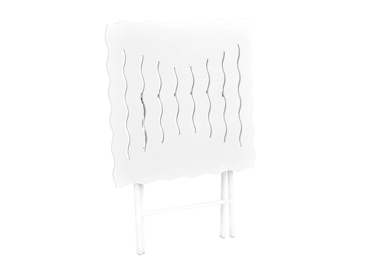 Ensemble table et chaises de jardin blanc 60x73x60