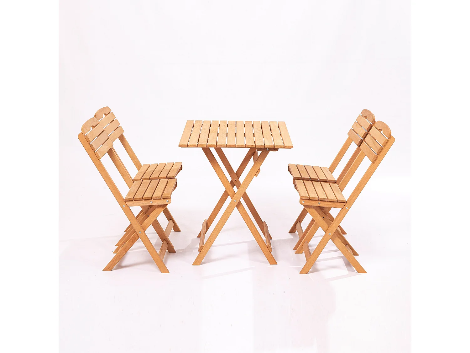 Ensemble table et chaises de jardin (5 pièces) 80x72x60