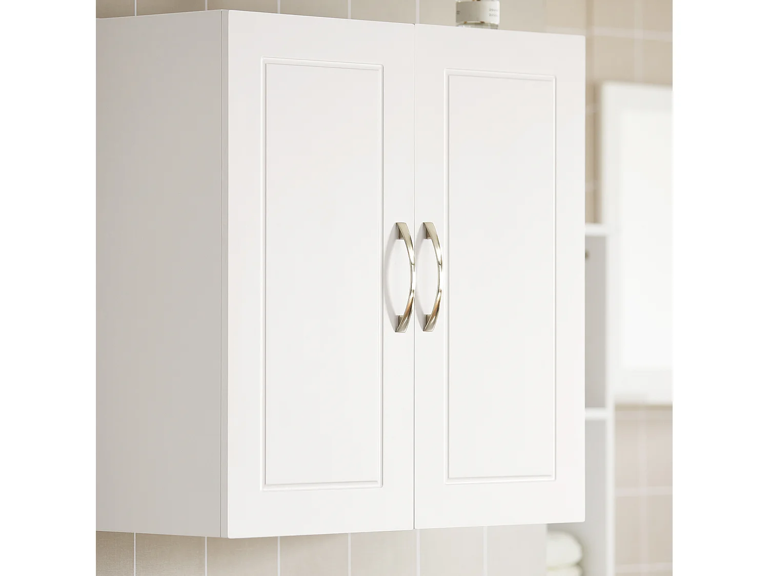 SoBuy FRG231-W Badkamerkast Hangend - Medicijnkast - Cosmetica - badkamerkast hangend