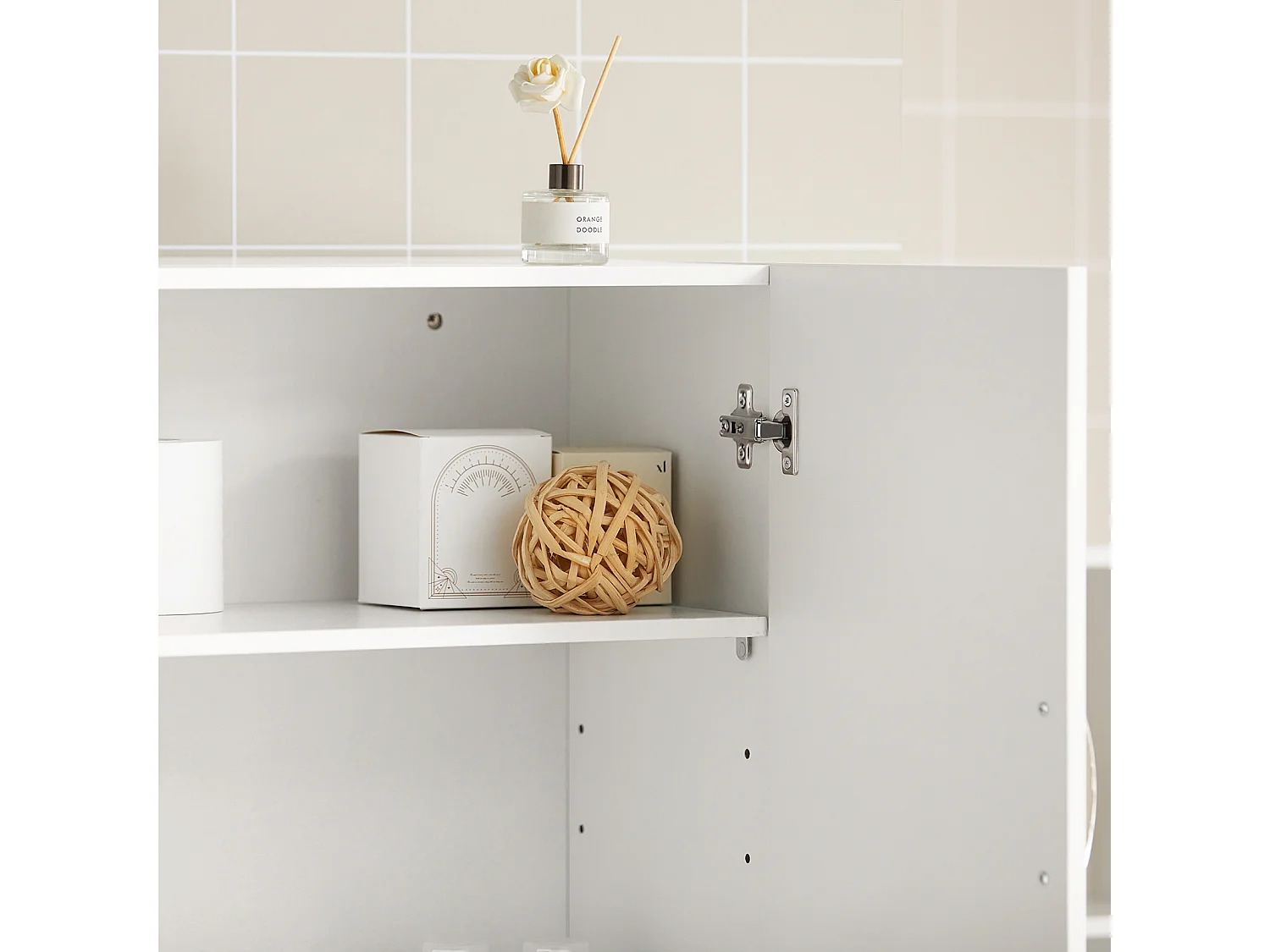 SoBuy FRG231-W Badkamerkast Hangend - Medicijnkast - Cosmetica - badkamerkast hangend