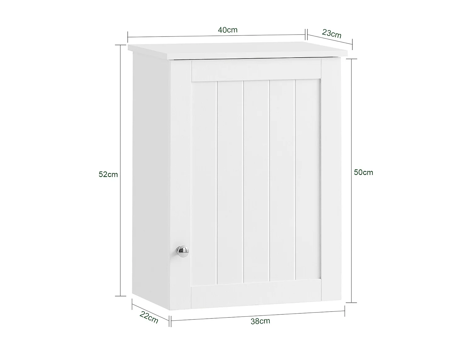 Szafka ścienna do łazienki BZR19-W