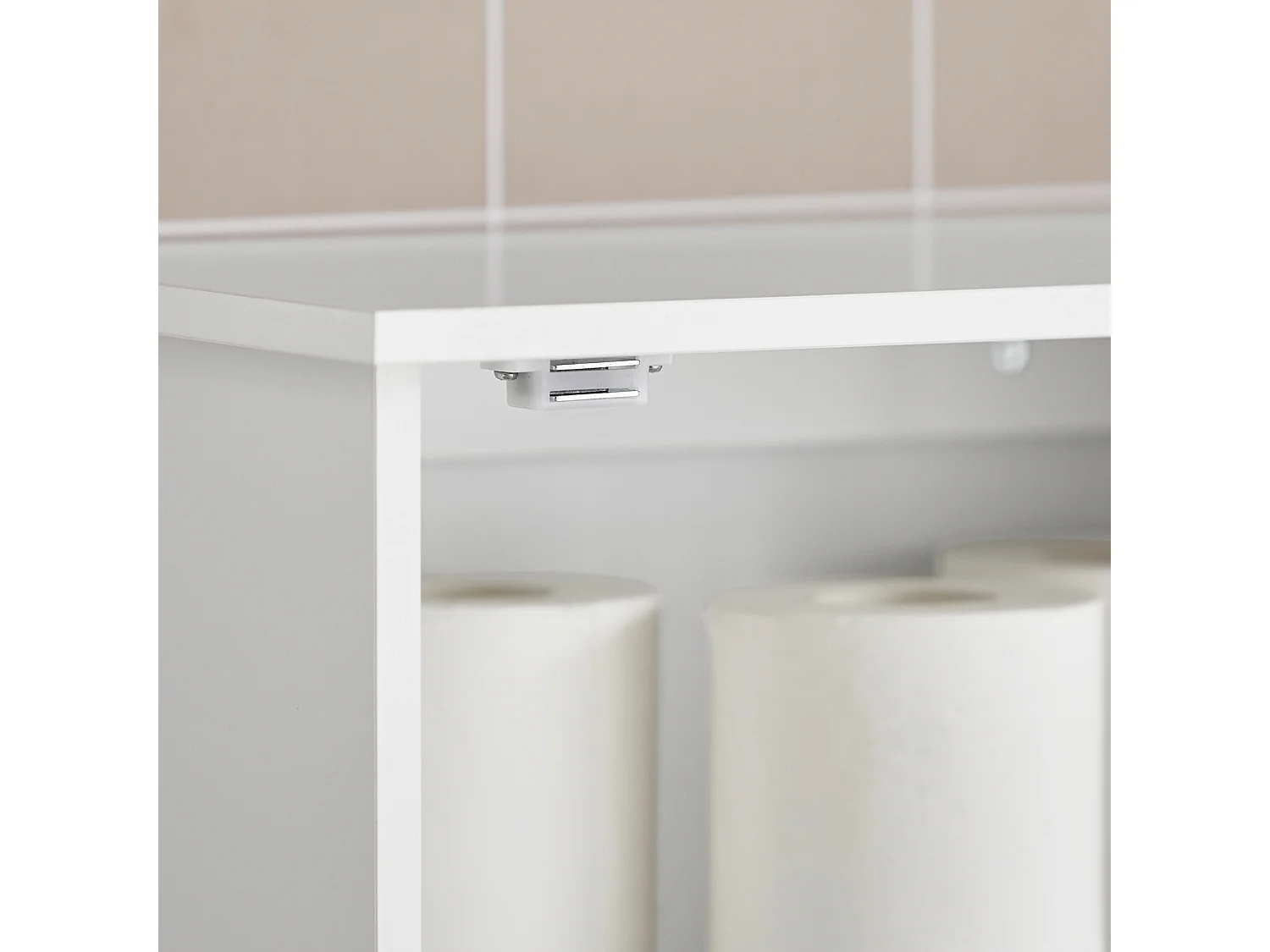 SoBuy BZR19-W Medicijnkastje Badkamer Landelijk Wit