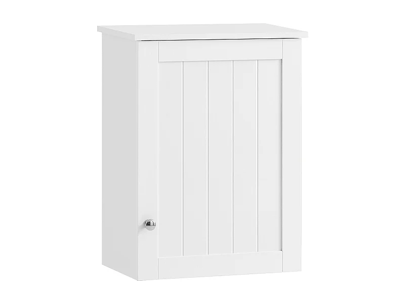 Meuble Haut de Salle de Bain- 1 Porte Placard Commode Armoire Suspendue, BZR19-W