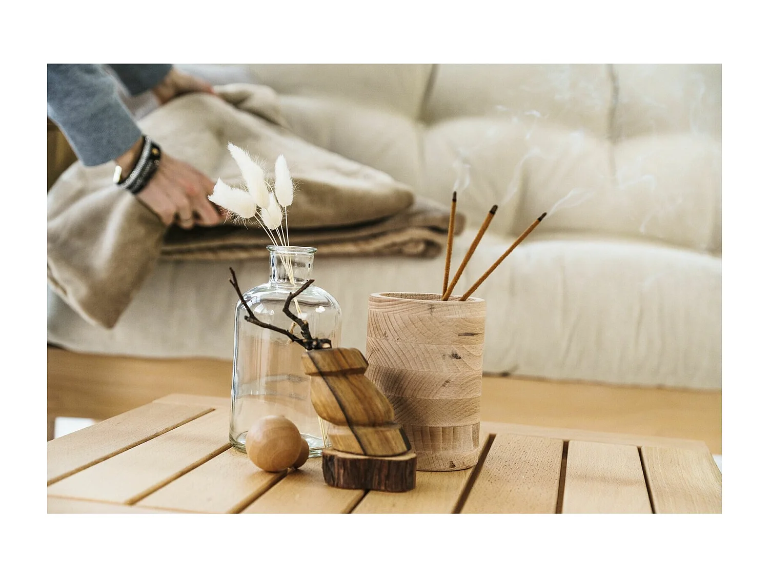 Table d'appoint mexico Huilé