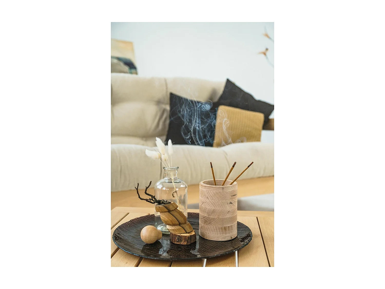 Table d'appoint mexico Huilé