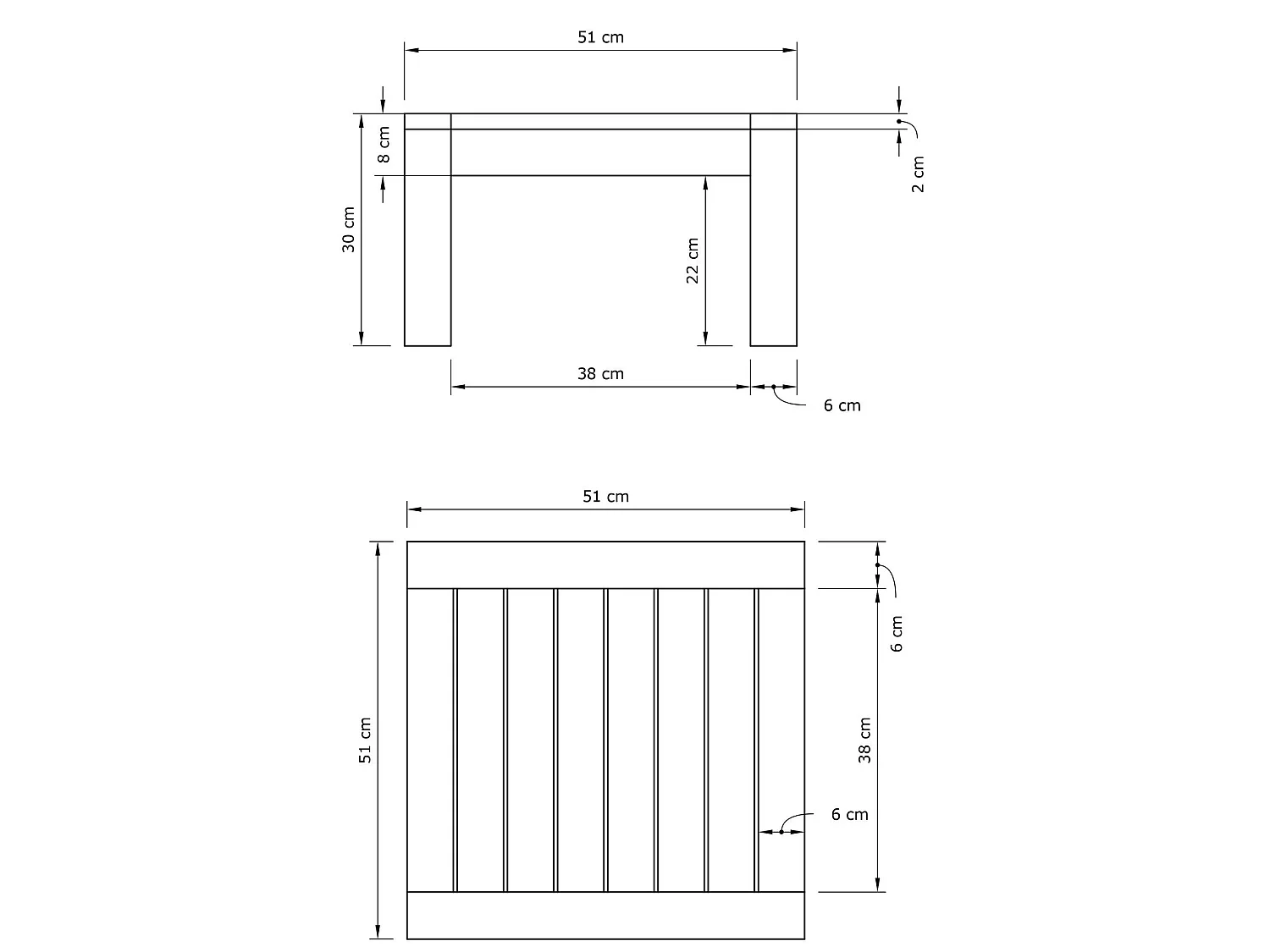 Table d'appoint mexico Noyer