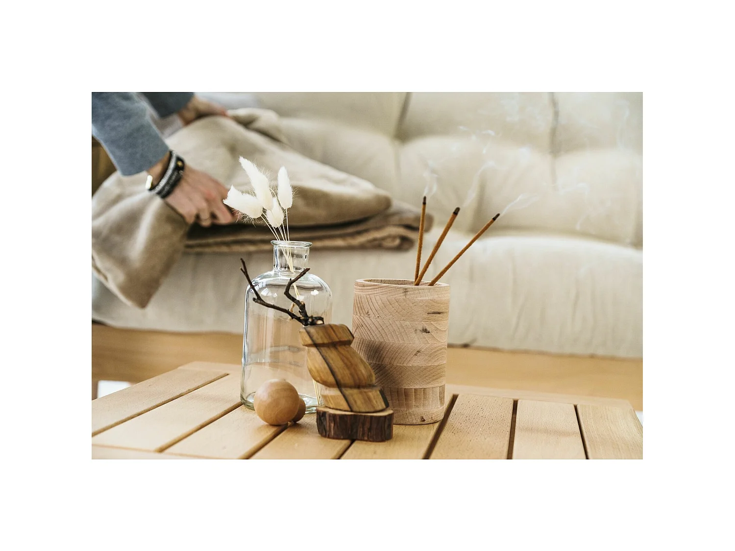 Table d'appoint mexico Noyer