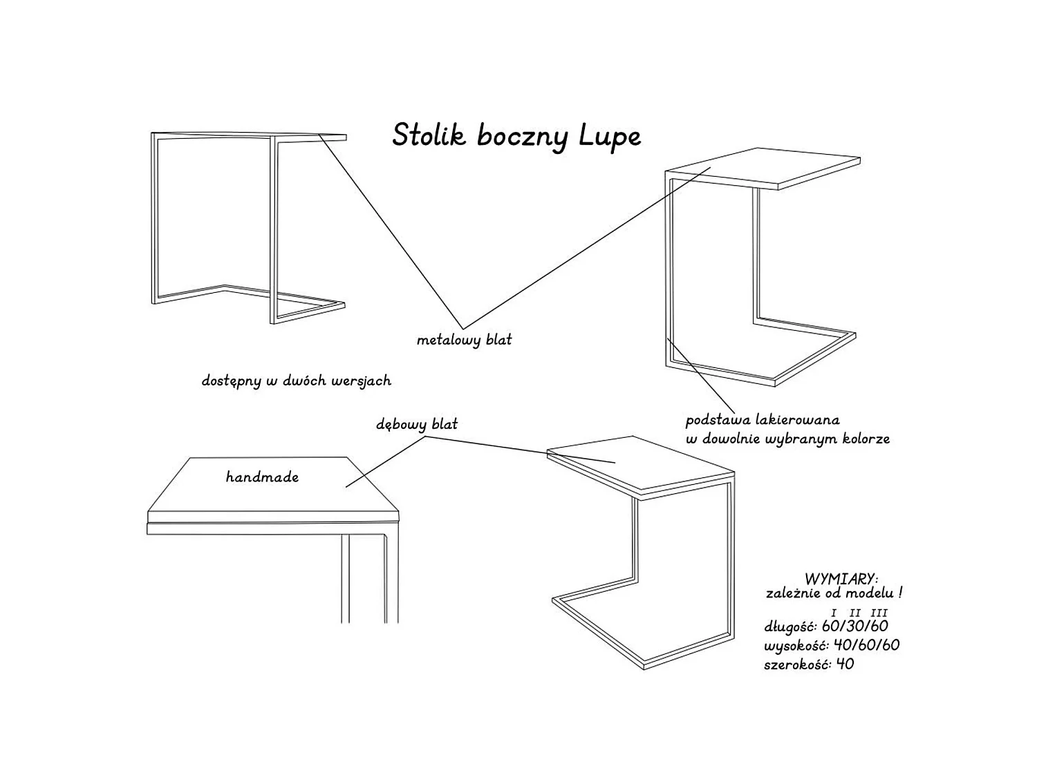 Table d'appoint lupe