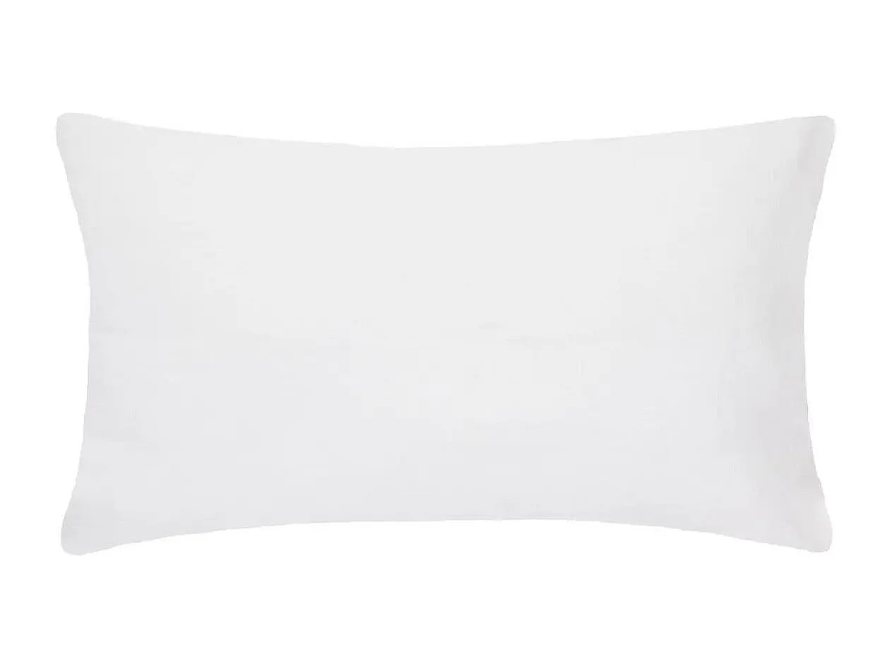 Taie d'Oreiller en Lin "Adorable" 50x70cm Blanc