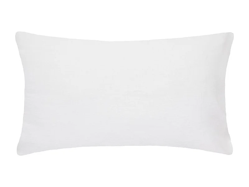 Taie d'Oreiller en Lin "Adorable" 50x70cm Blanc