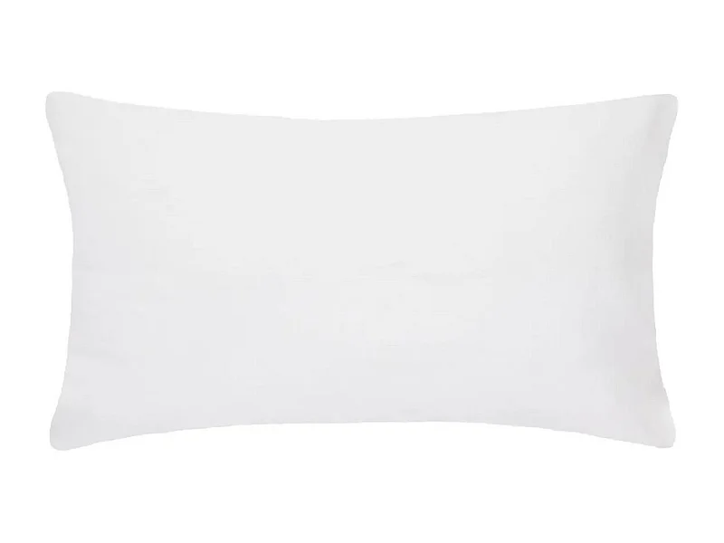 Taie d'Oreiller en Lin "Adorable" 50x70cm Blanc