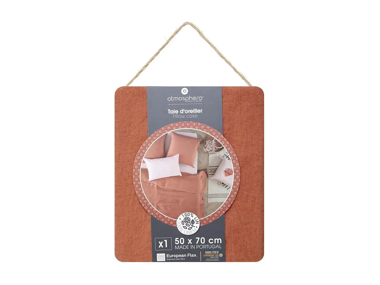 Kopfkissenbezug aus 100% Leinen