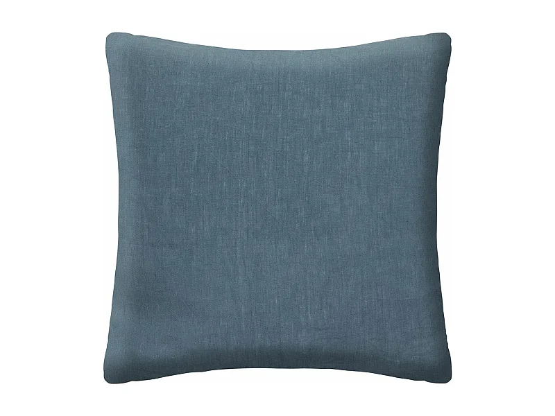 Taie d'Oreiller en Lin "Adorable" 65x65cm Bleu Canard