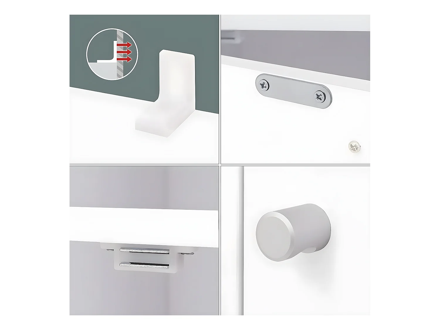 Meuble de Rangement Blanc 9 Cases avec 3 Portes - L97,5 cm