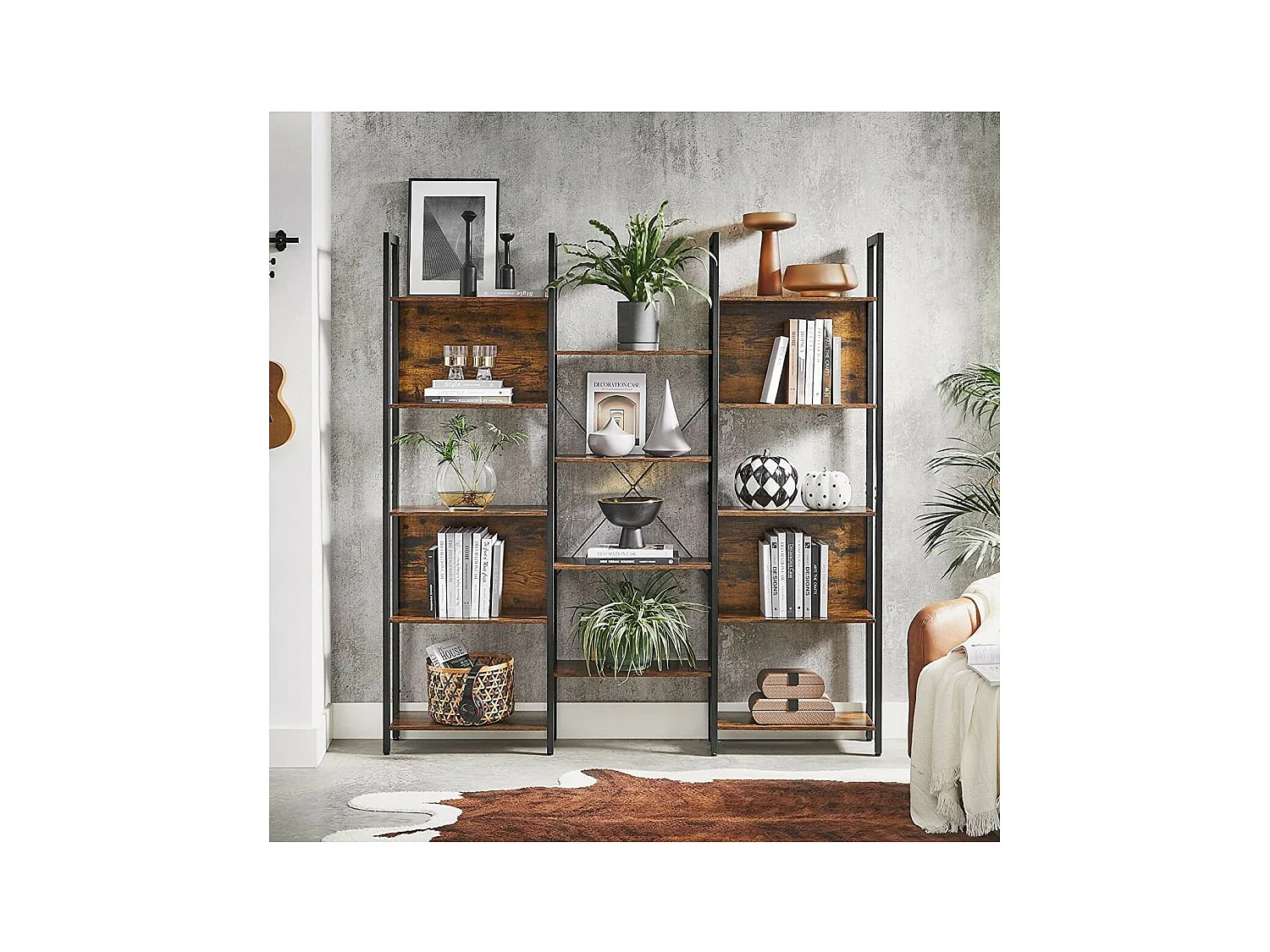 Regal 14 Ebenen Industrial-Stil - L158 x H166 cm