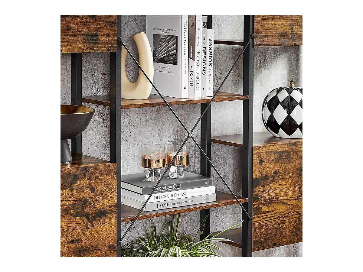 Regal 14 Ebenen Industrial-Stil - L158 x H166 cm