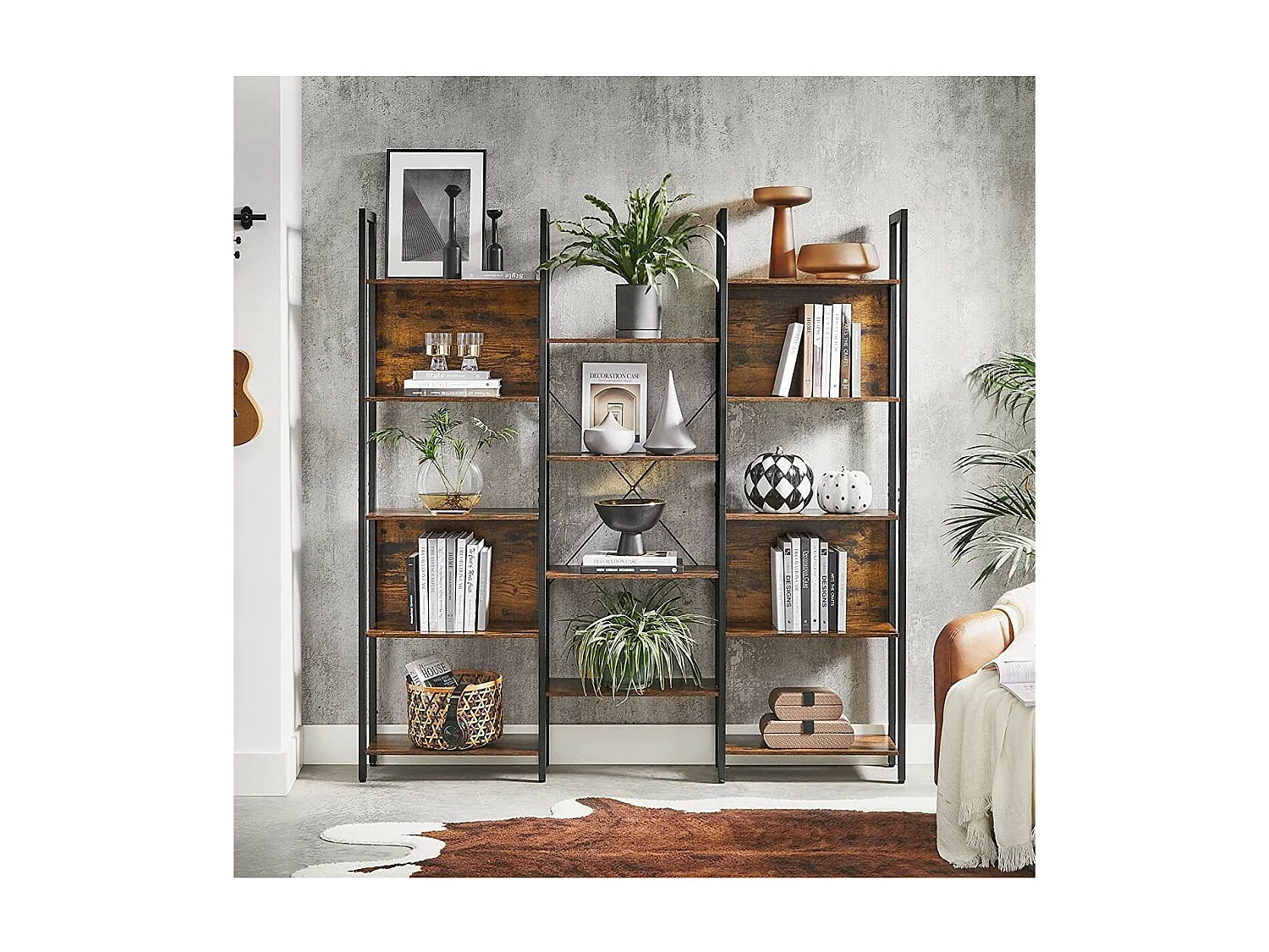 Etagère 14 Niveaux Style Industriel - L158 x H166 cm