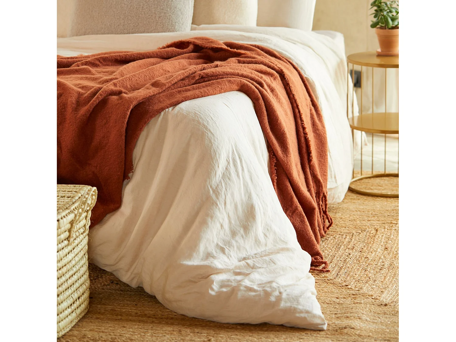 Housse de Couette Lin "Adorable" 260x240cm Beige Lin