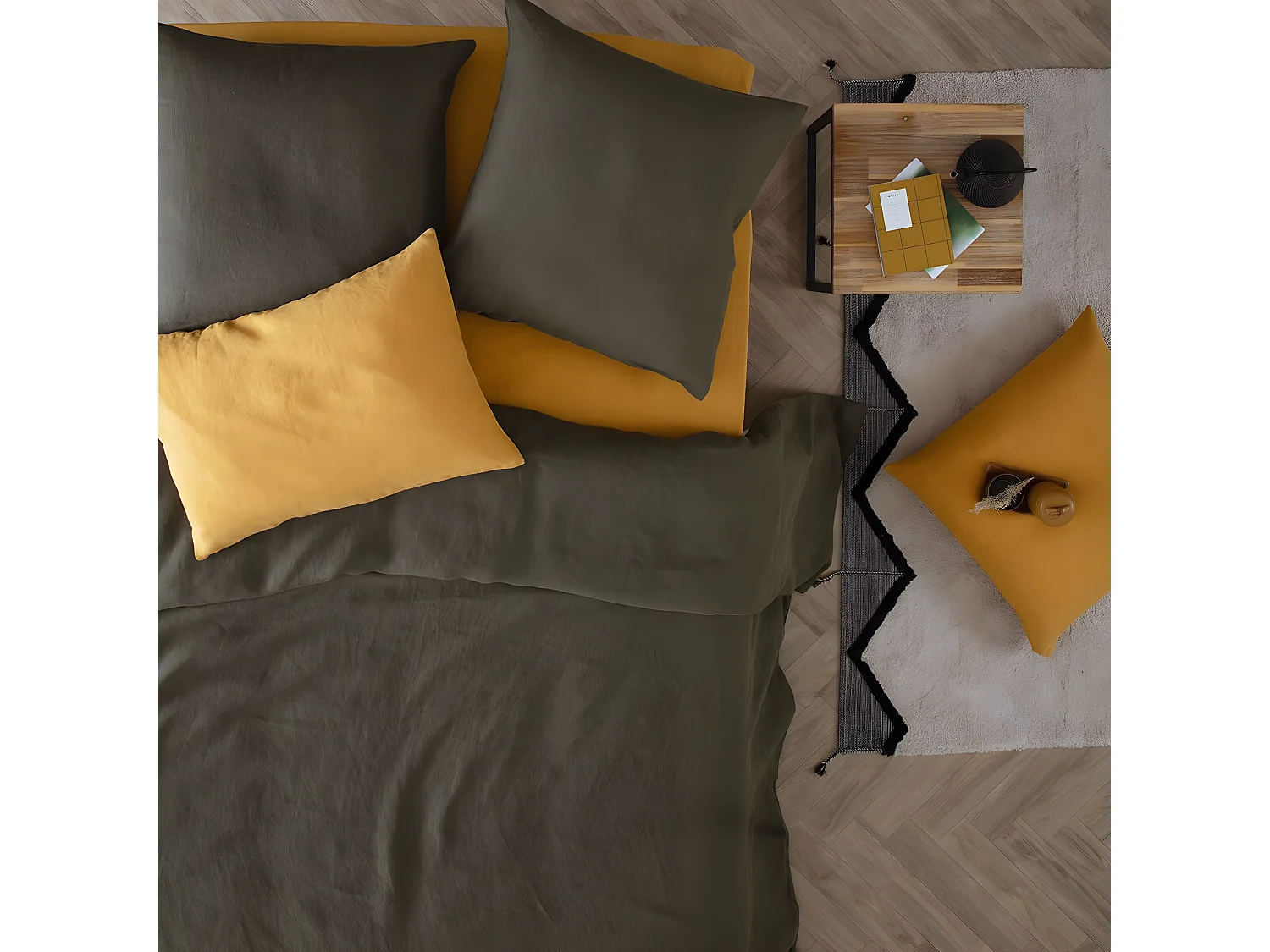 Funda de edredón en 100% lino 260 x 240 cm