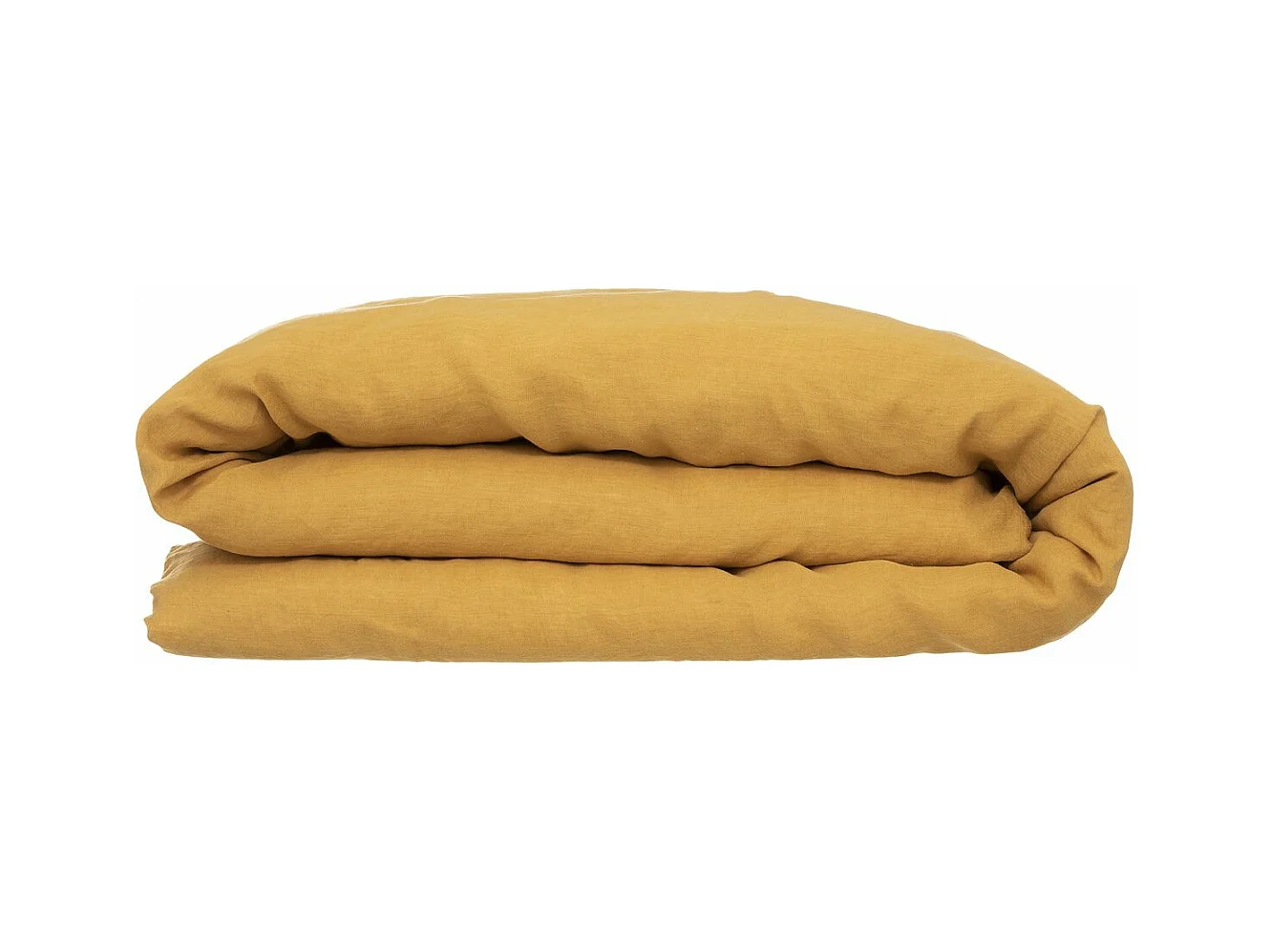 Housse de Couette Lin "Adorable" 240x220cm Jaune Ocre