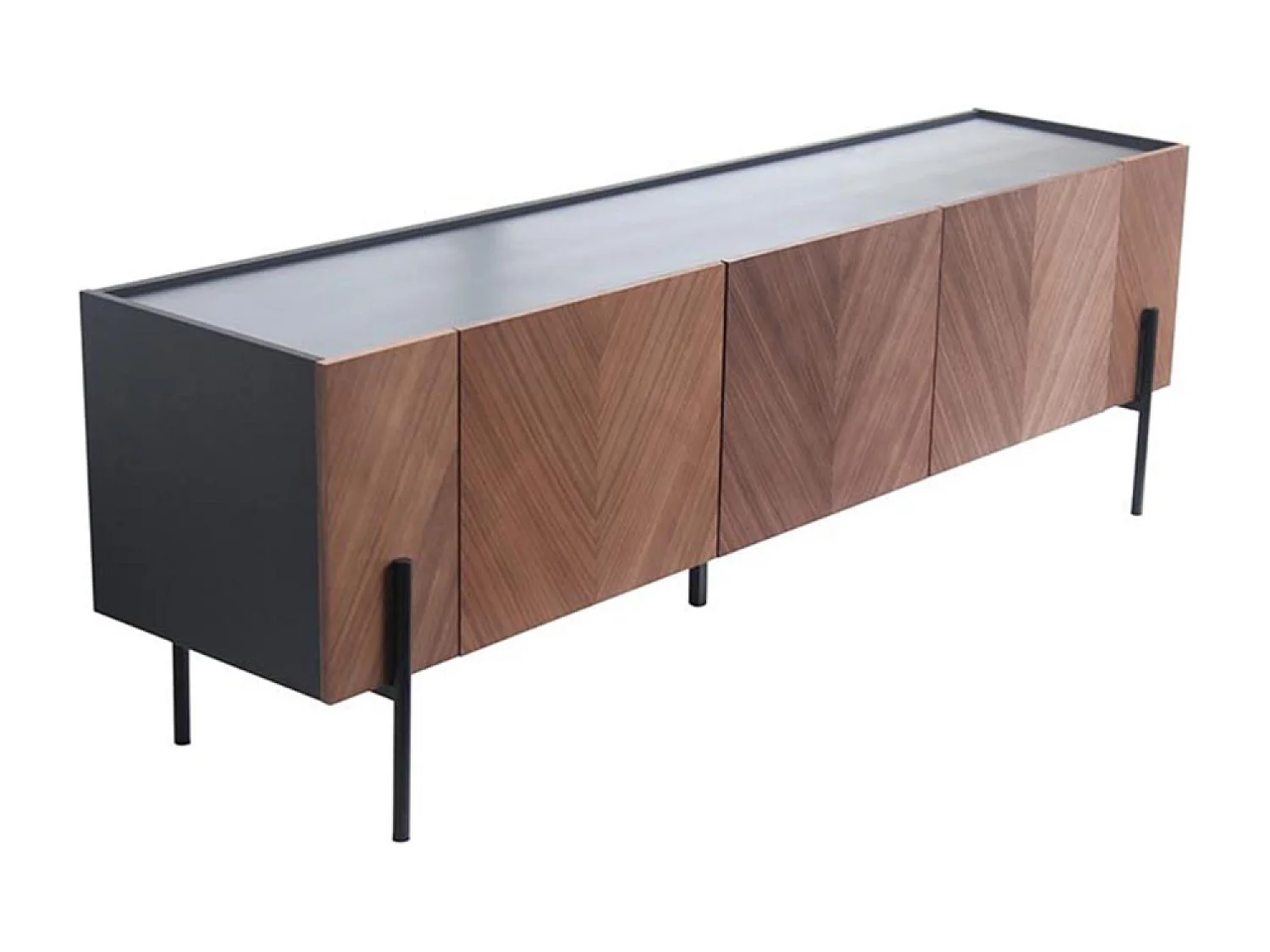 Mobile TV vintage con porta SEQUOIA