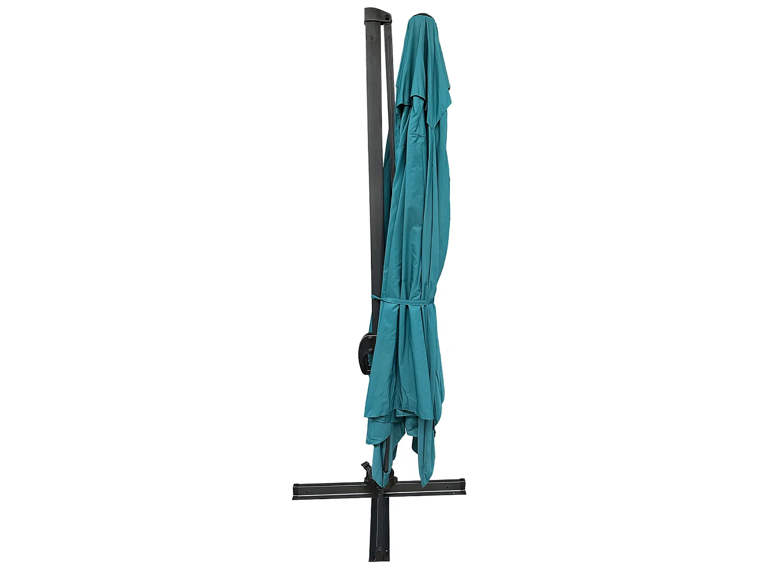 Offset parasol MOLOKAI rechthoekig 3x4m blauw + hoes