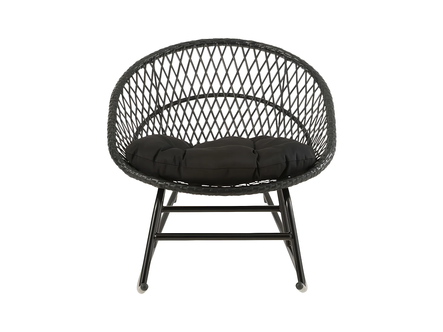 Fauteuil à Bascule Design "Zayo" 107cm Noir