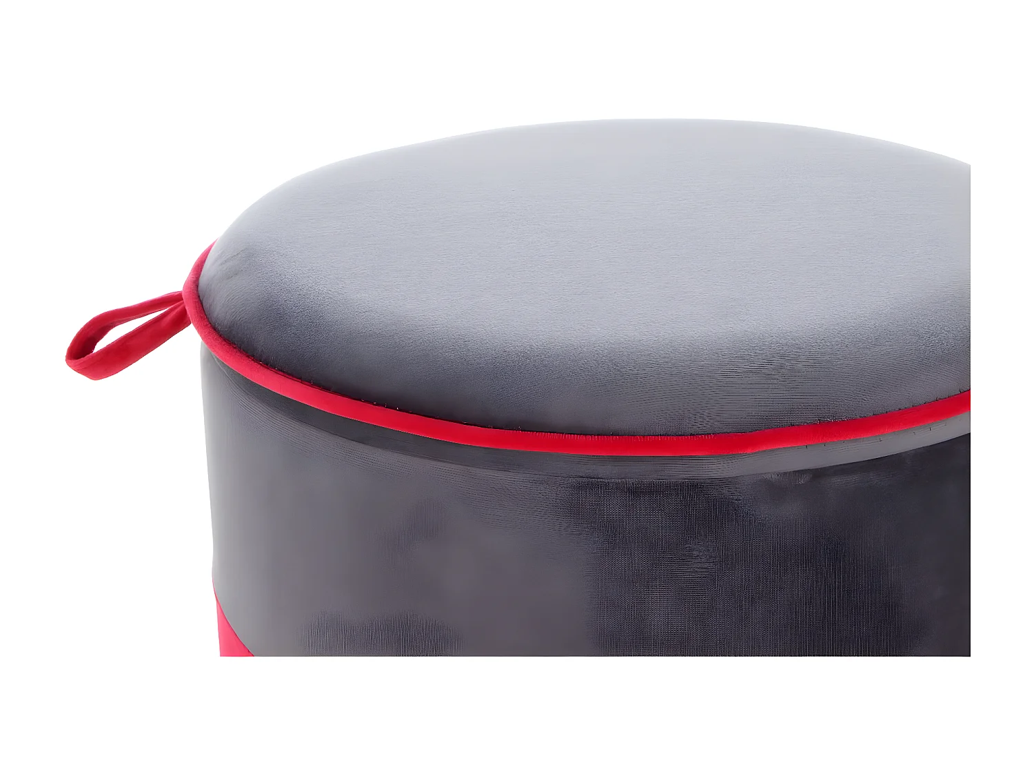 Pouf & Coffre de Rangement "Kassandra" 40cm Rouge