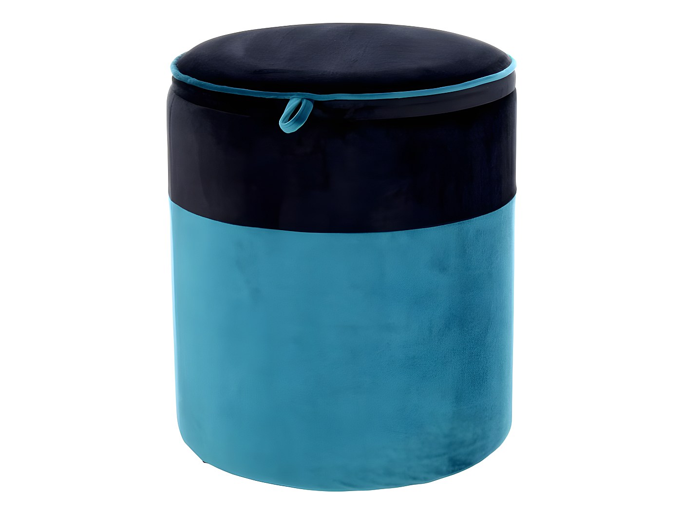 Pouf & Coffre de Rangement "Kassandra" 40cm Turquoise