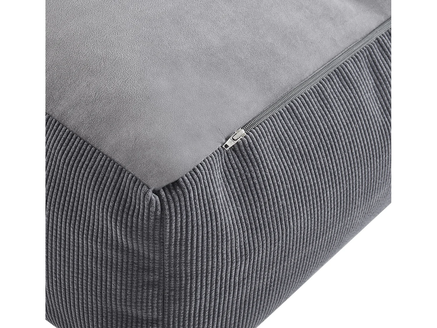 Pouf carré APE en velours côtelé 50x50x25cm